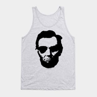 Cool Abraham Lincoln Wearing Aviator Sunglasses (Black) Tank Top